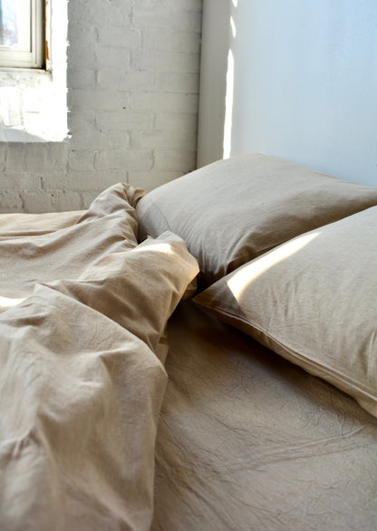 Fitted Sheet, Queen size in Sand Dune Beige color