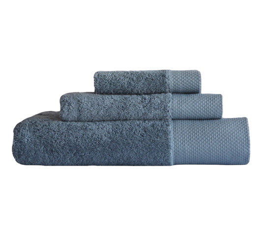 Cotton towels in Misty Aqua (blue) color