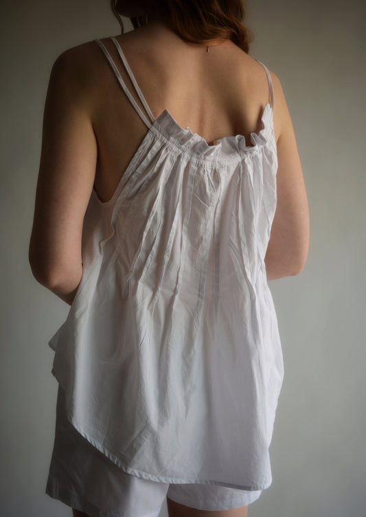 Cotton Loungewear Set in White