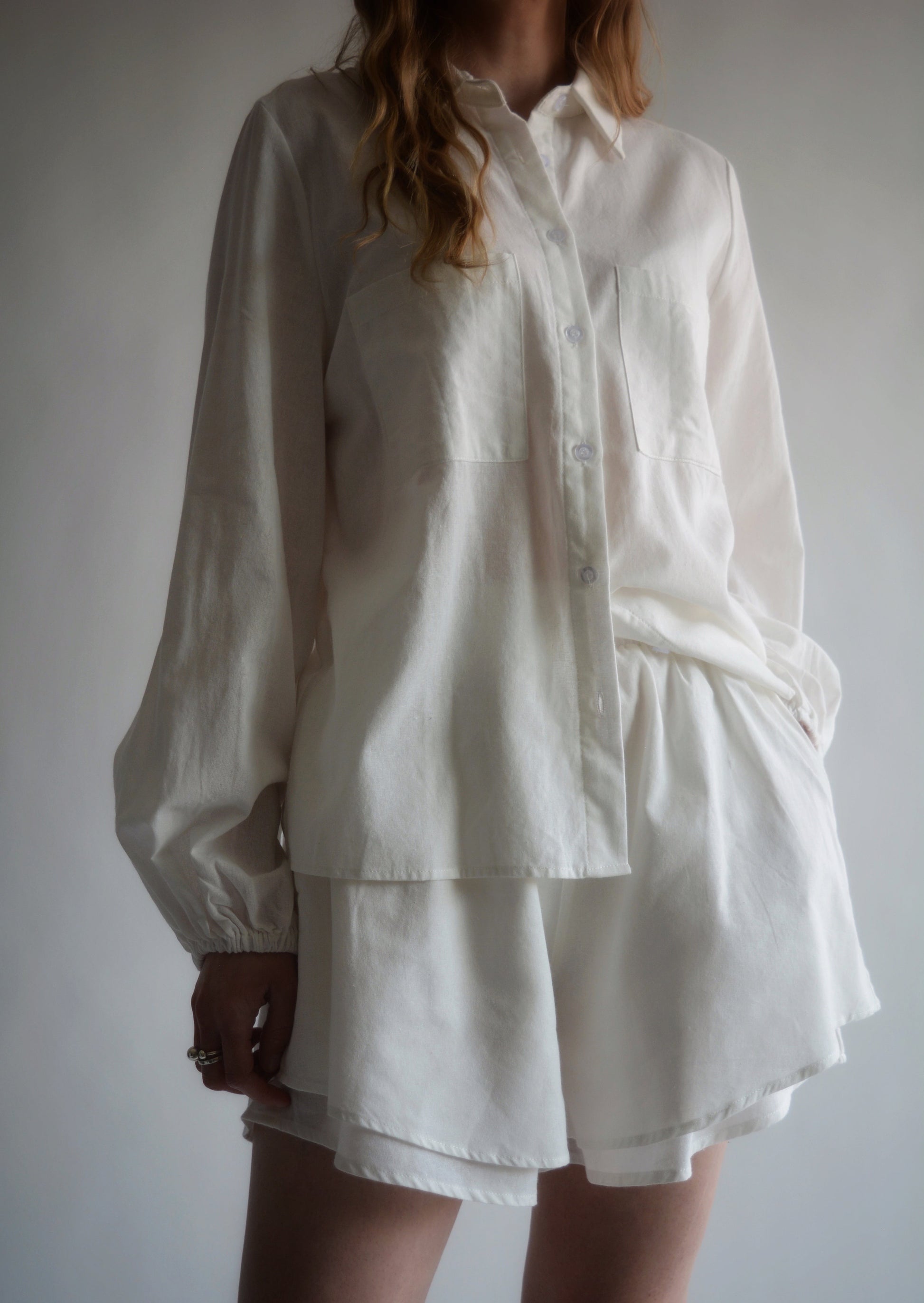 Cotton Blouse in White color