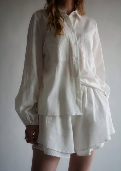 Cotton Blouse in White color