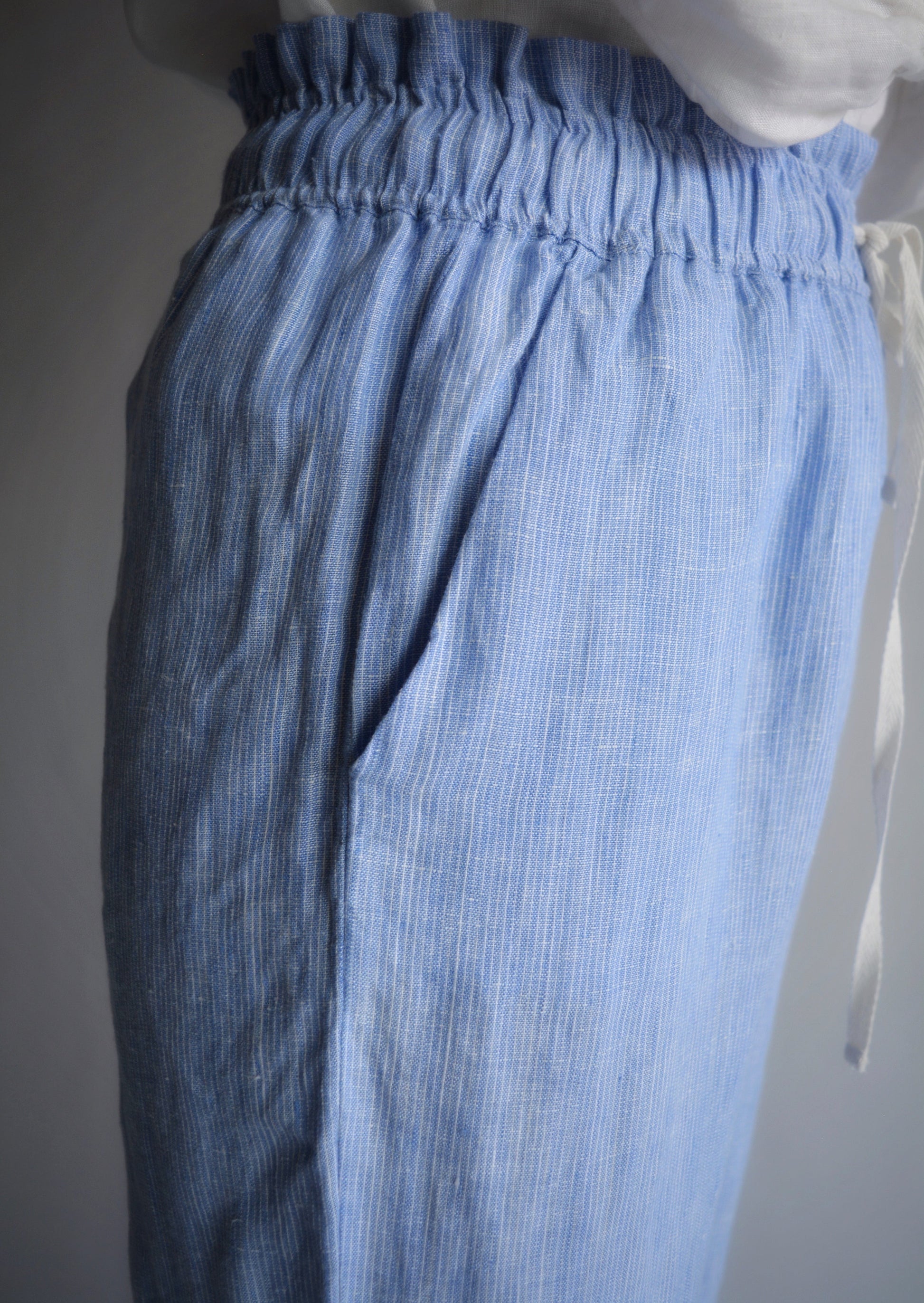 Linen Pants in Clear Sky color