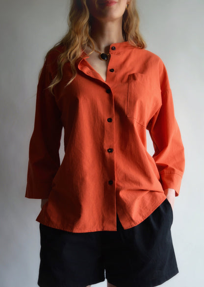 Cotton Shirt in Cali Sunset color