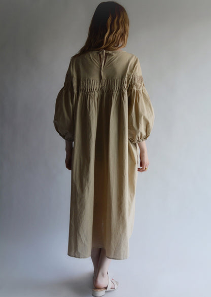 Oversize Dress Linen&Cotton in Matte Beige