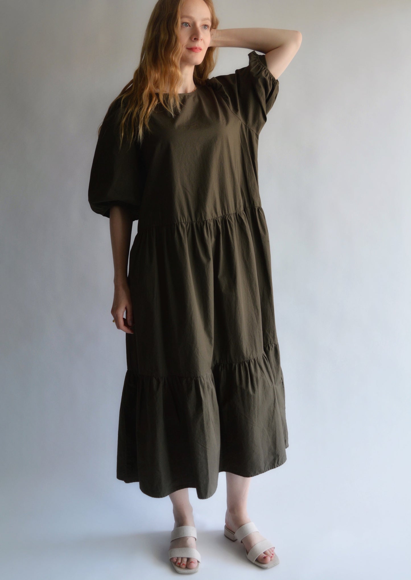 Dress in Olive Noir