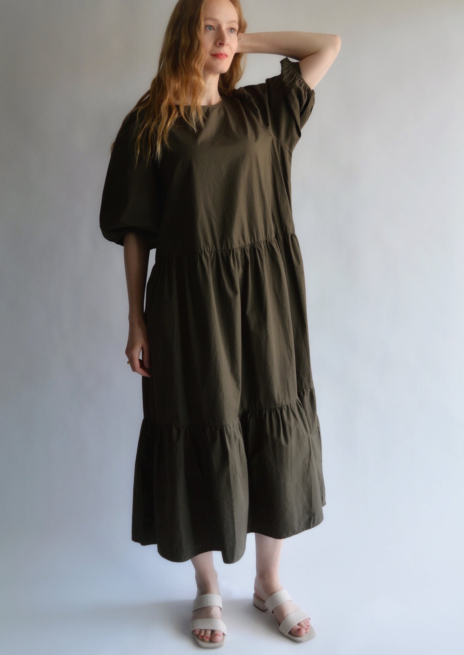 Dress in Olive Noir
