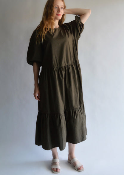 Dress in Olive Noir