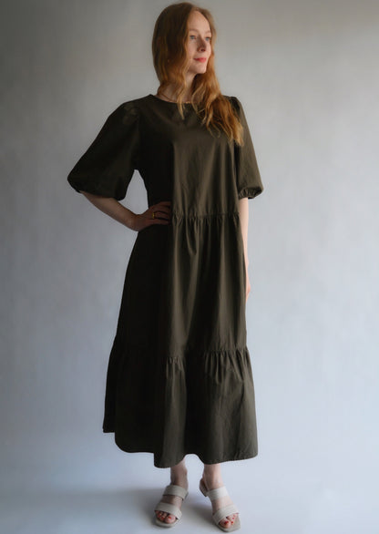 Dress in Olive Noir