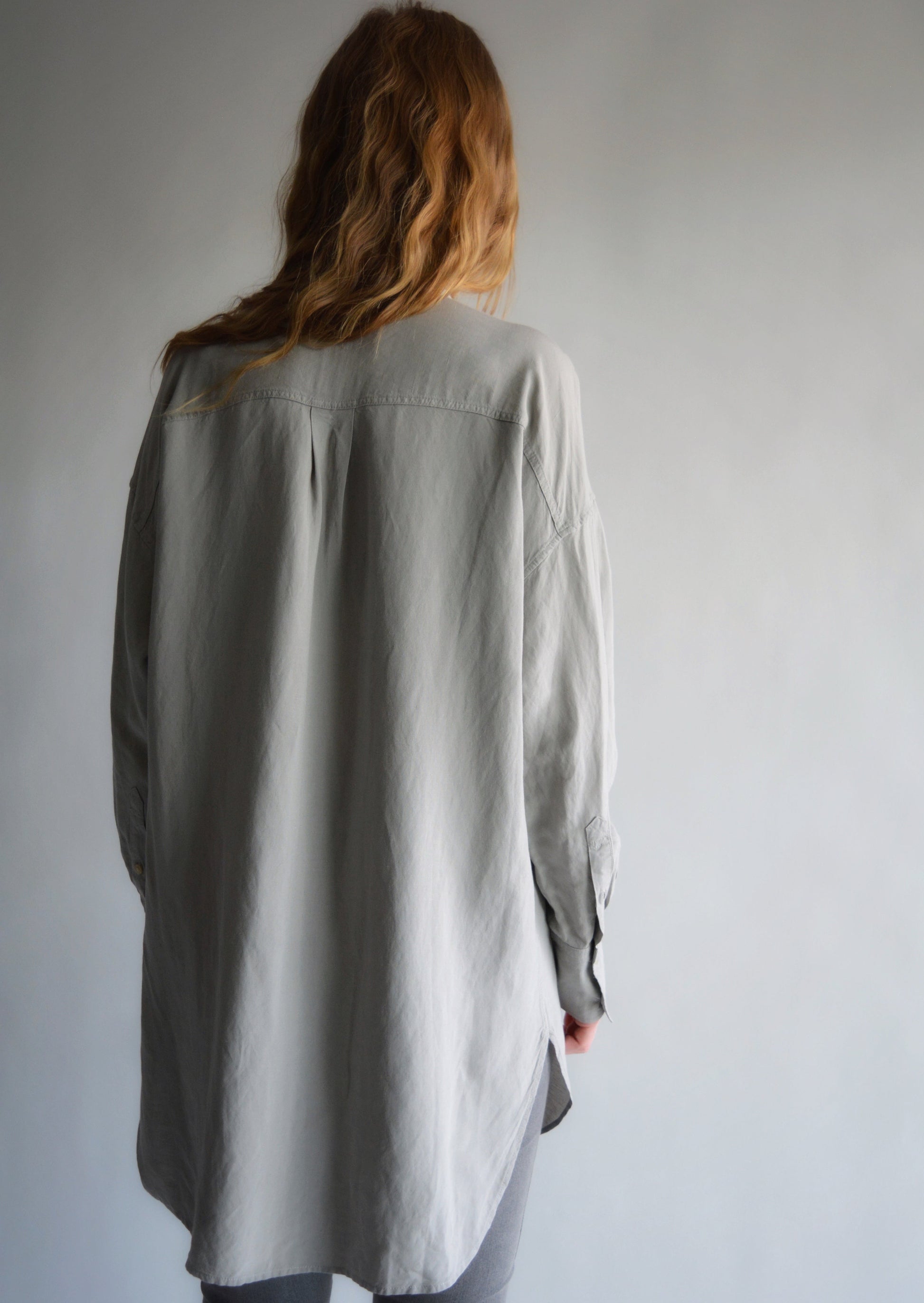 Cotton Shirt in Grey