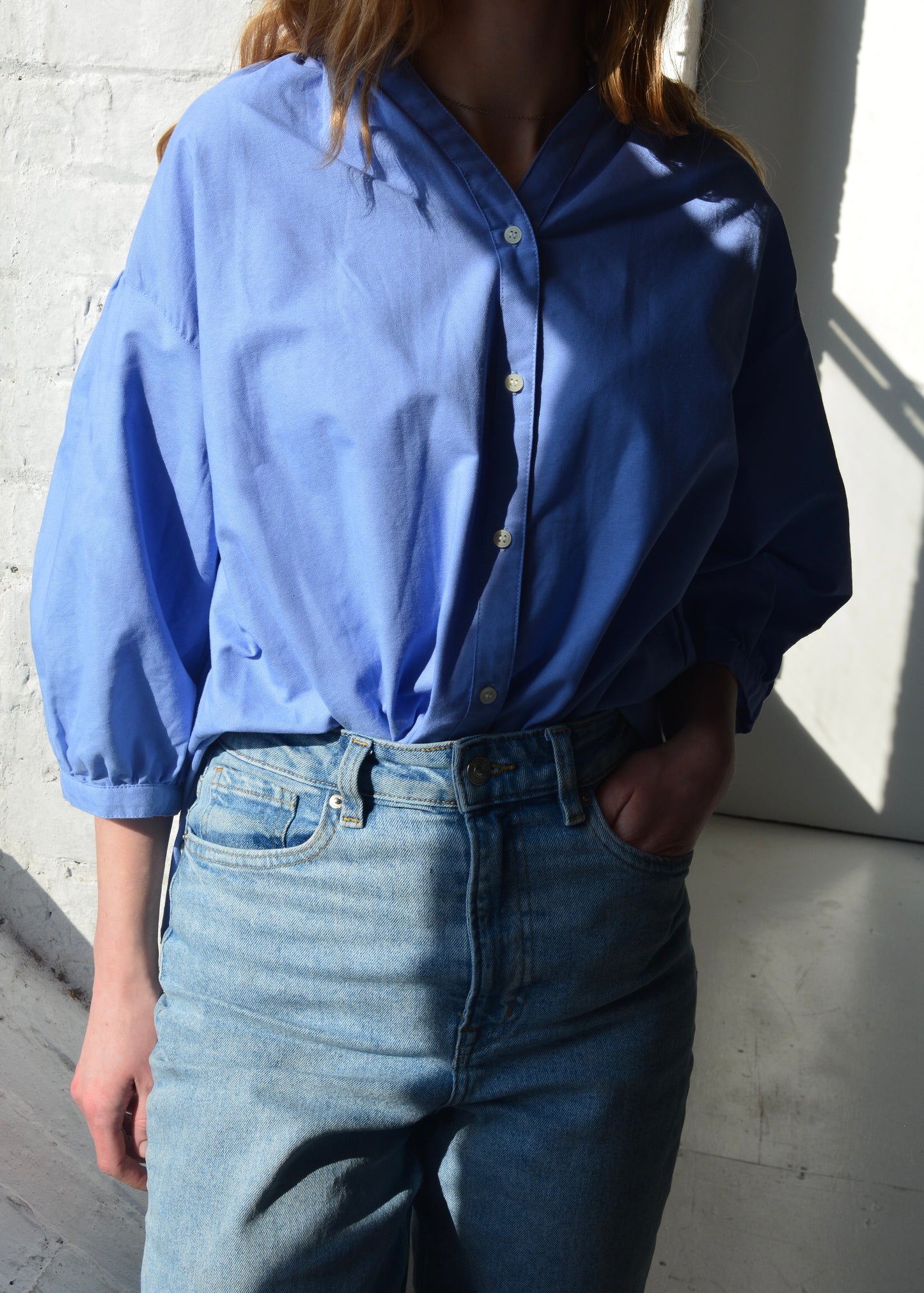 Blouse in Cornflower Blue
