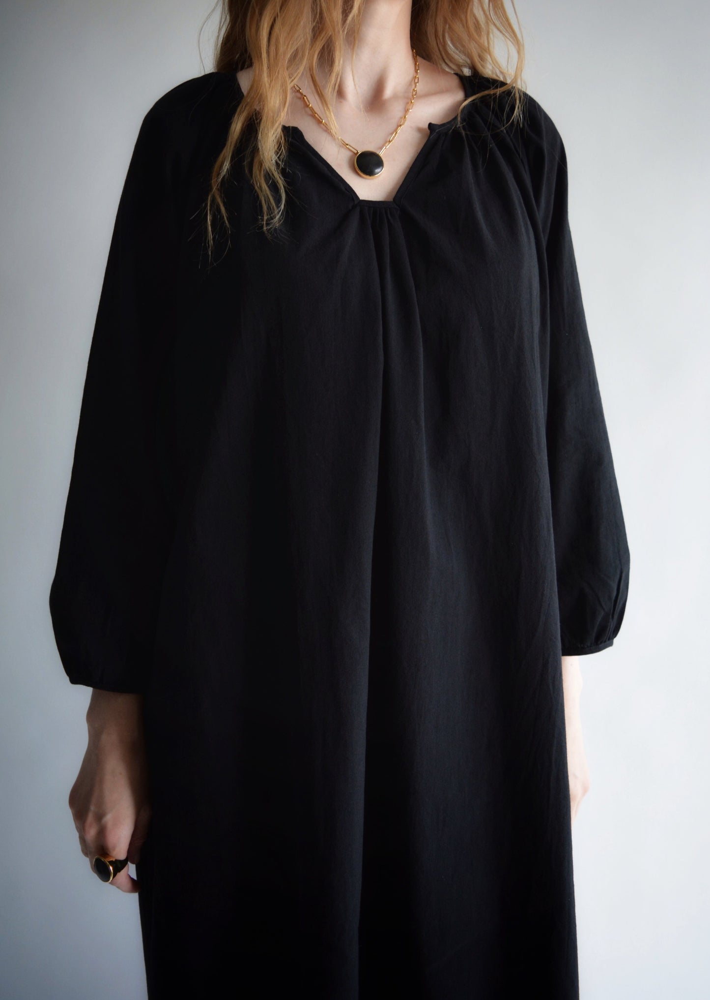 Oversized dress in Black color
