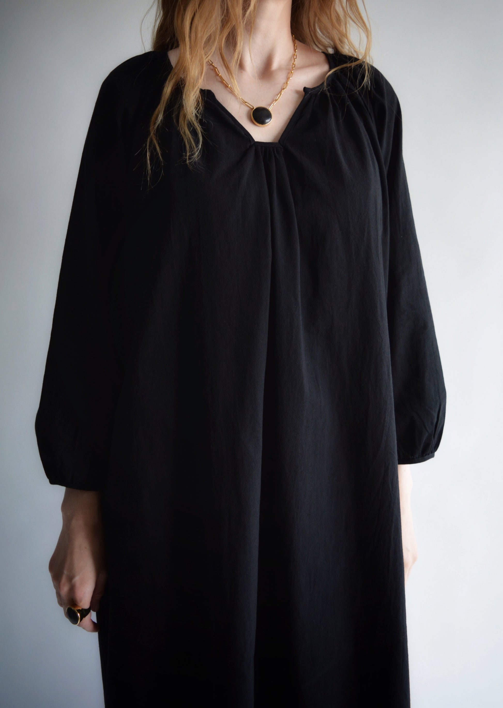 Oversized dress in Black color