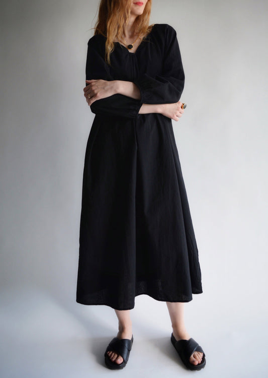 Oversized dress in Black color