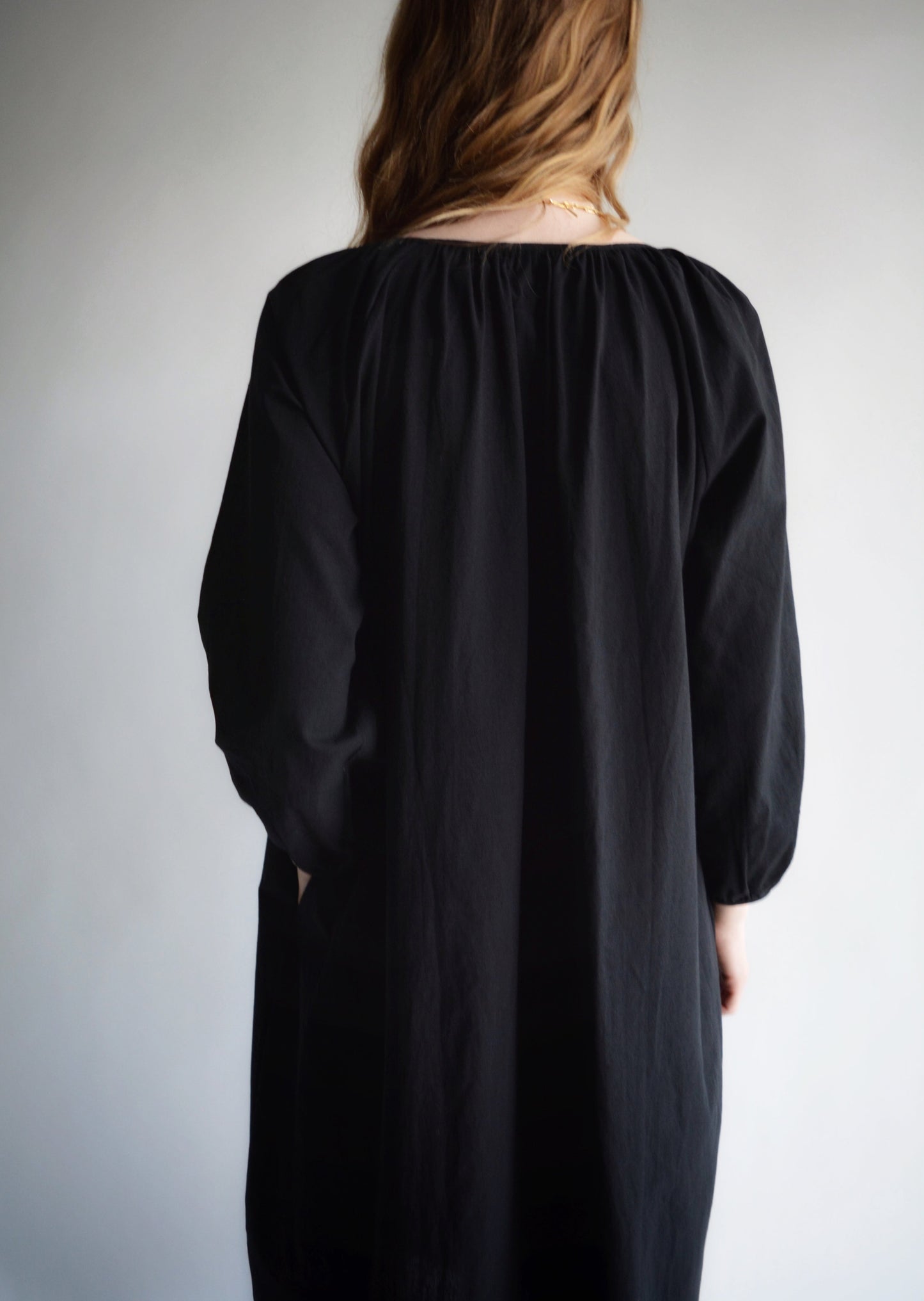 Oversized dress in Black color