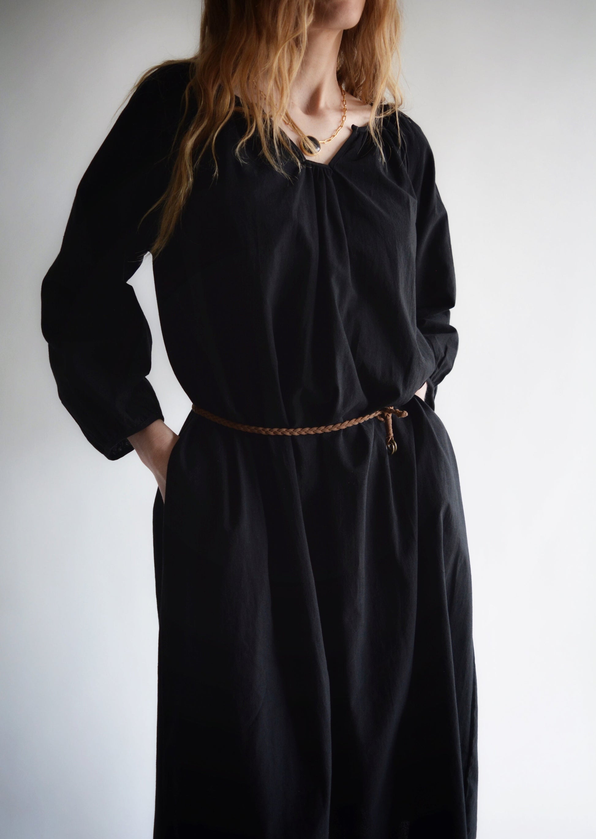 Oversized dress in Black color