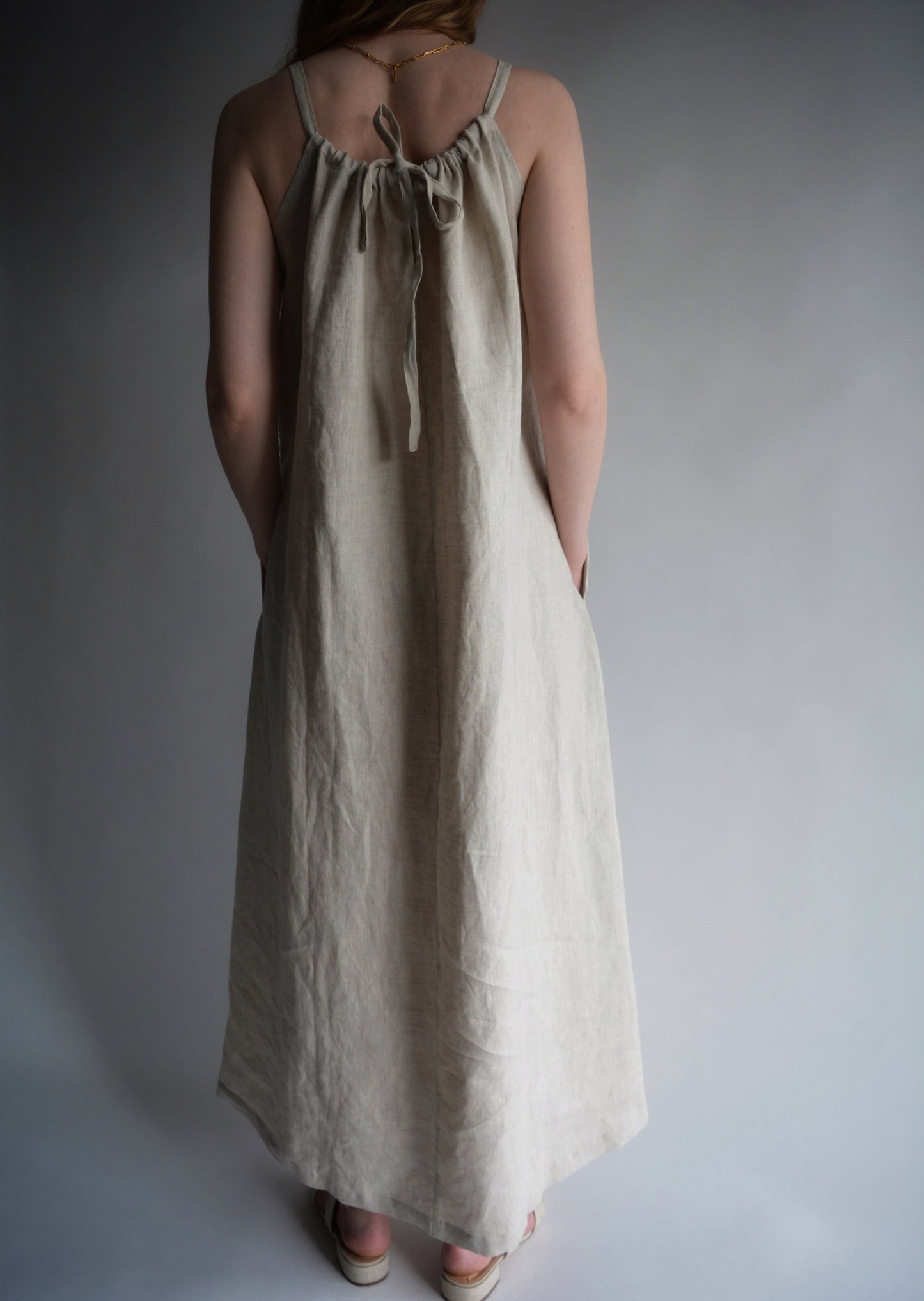 Oversized Natural Linen Dress