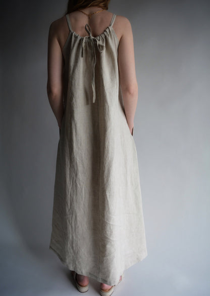 Oversized Natural Linen Dress
