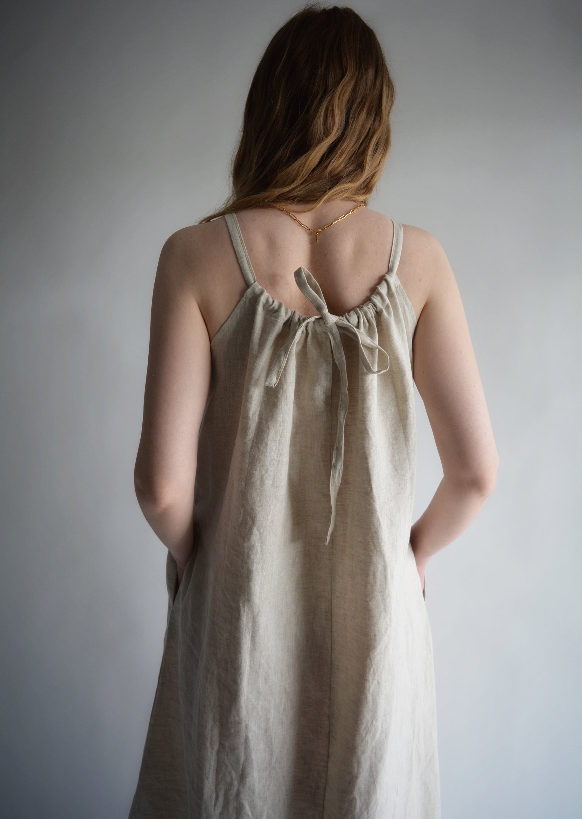 Oversized Natural Linen Dress