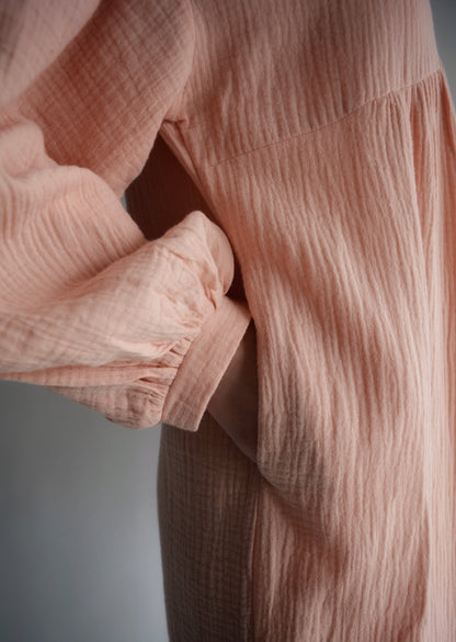 Muslin  Dress in Light Rose