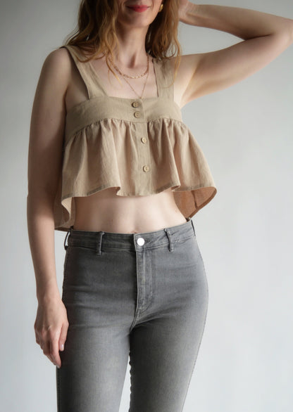 Tank in Iced Latte color