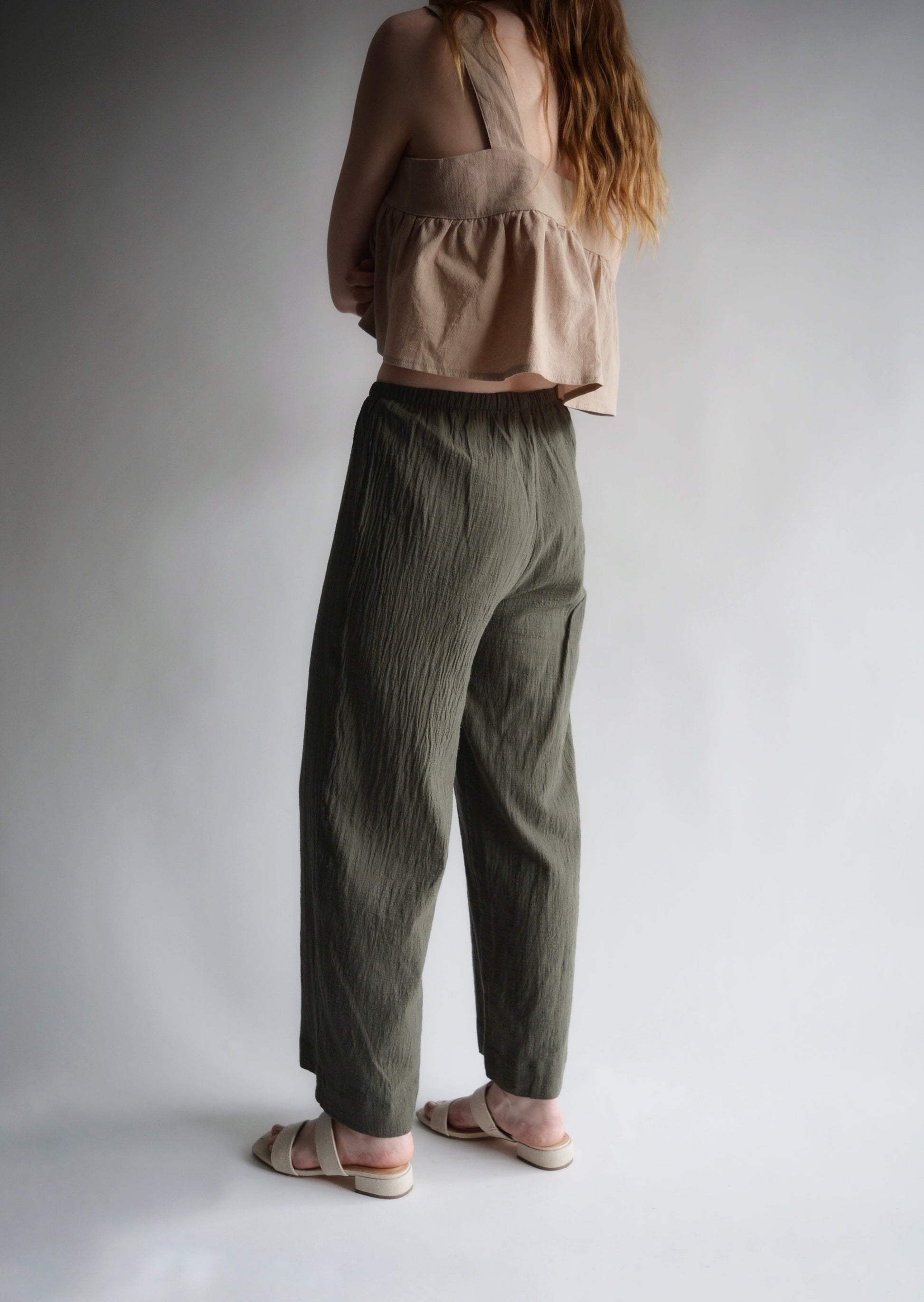 Pants in Dark Emerald color