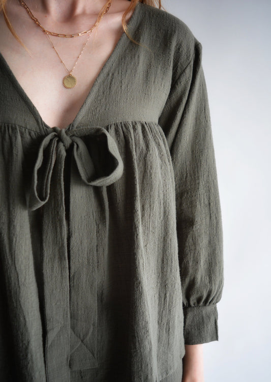 Top in Dark Emerald color
