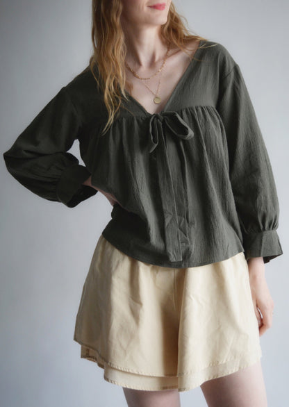 Top in Dark Emerald color