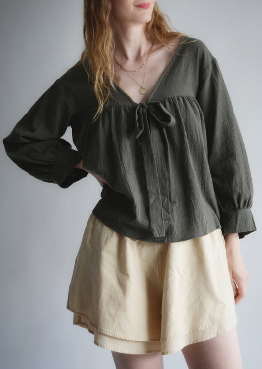 Top in Dark Emerald color