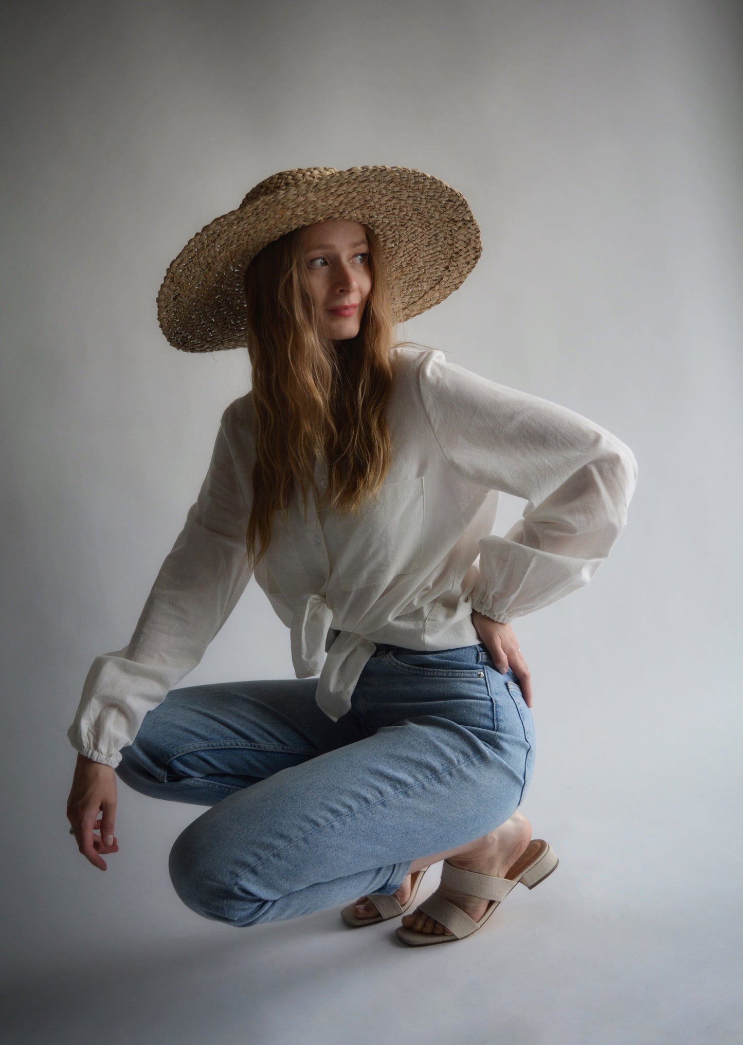 Cotton Blouse in White color