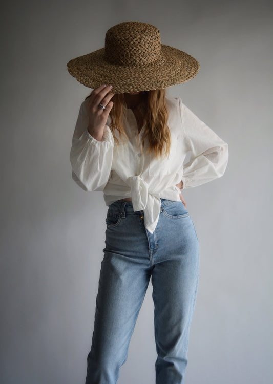 Cotton Blouse in White color