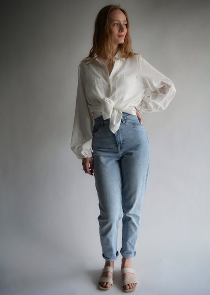 Cotton Blouse in White color