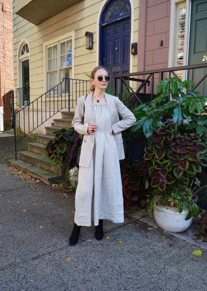 Oversized Natural Linen Dress