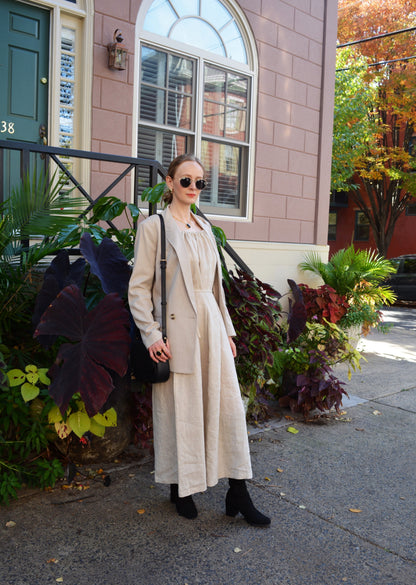 Oversized Natural Linen Dress