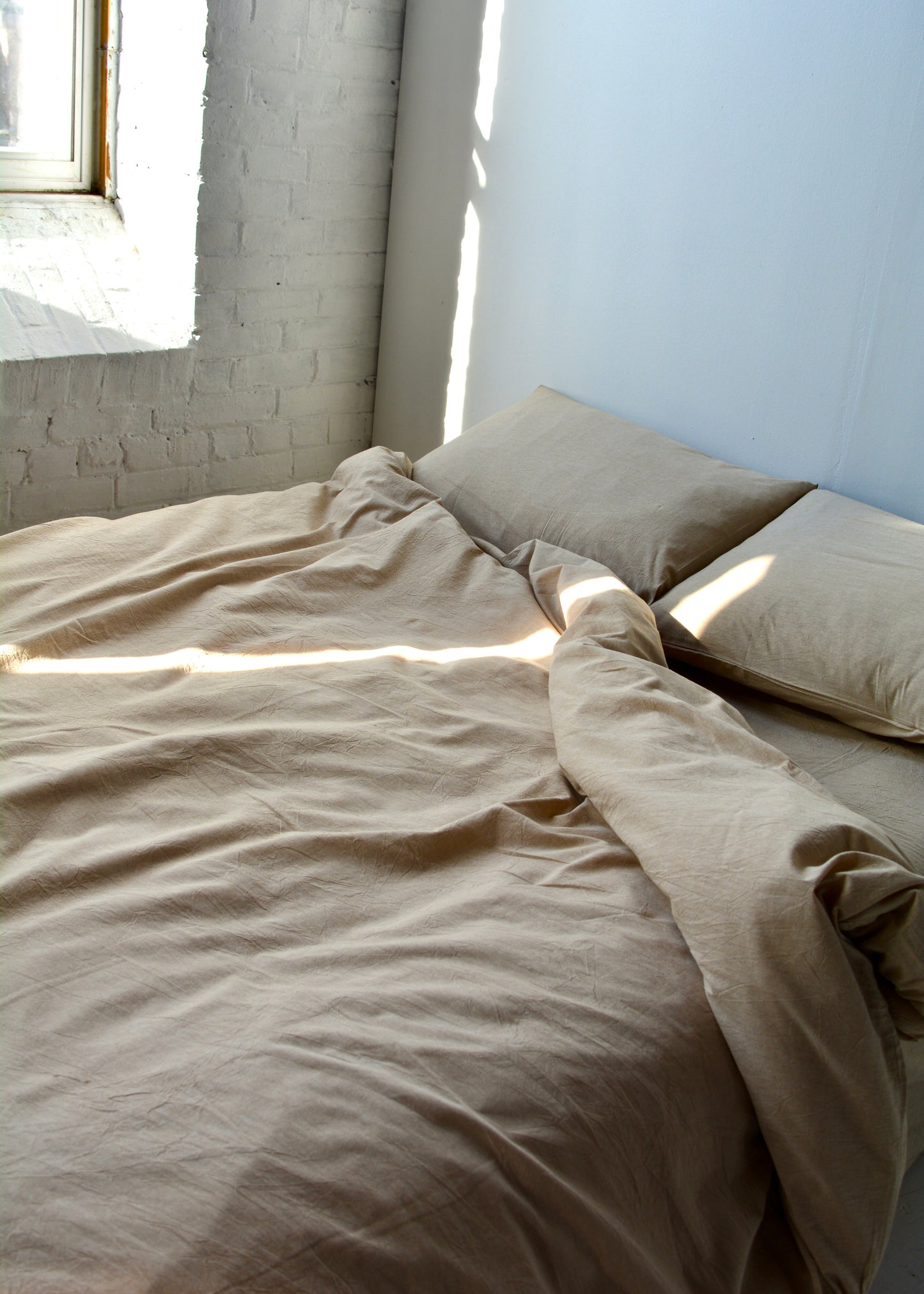 Full/Queen   Cotton Duvet cover Set in Sand Dune color
