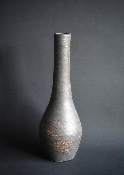 Graphite Black Limited Edition Handcrafted Ceramic Vase