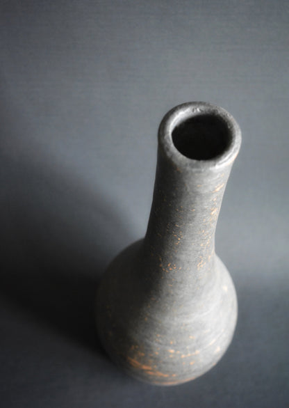 Graphite Black Limited Edition Handcrafted Ceramic Vase