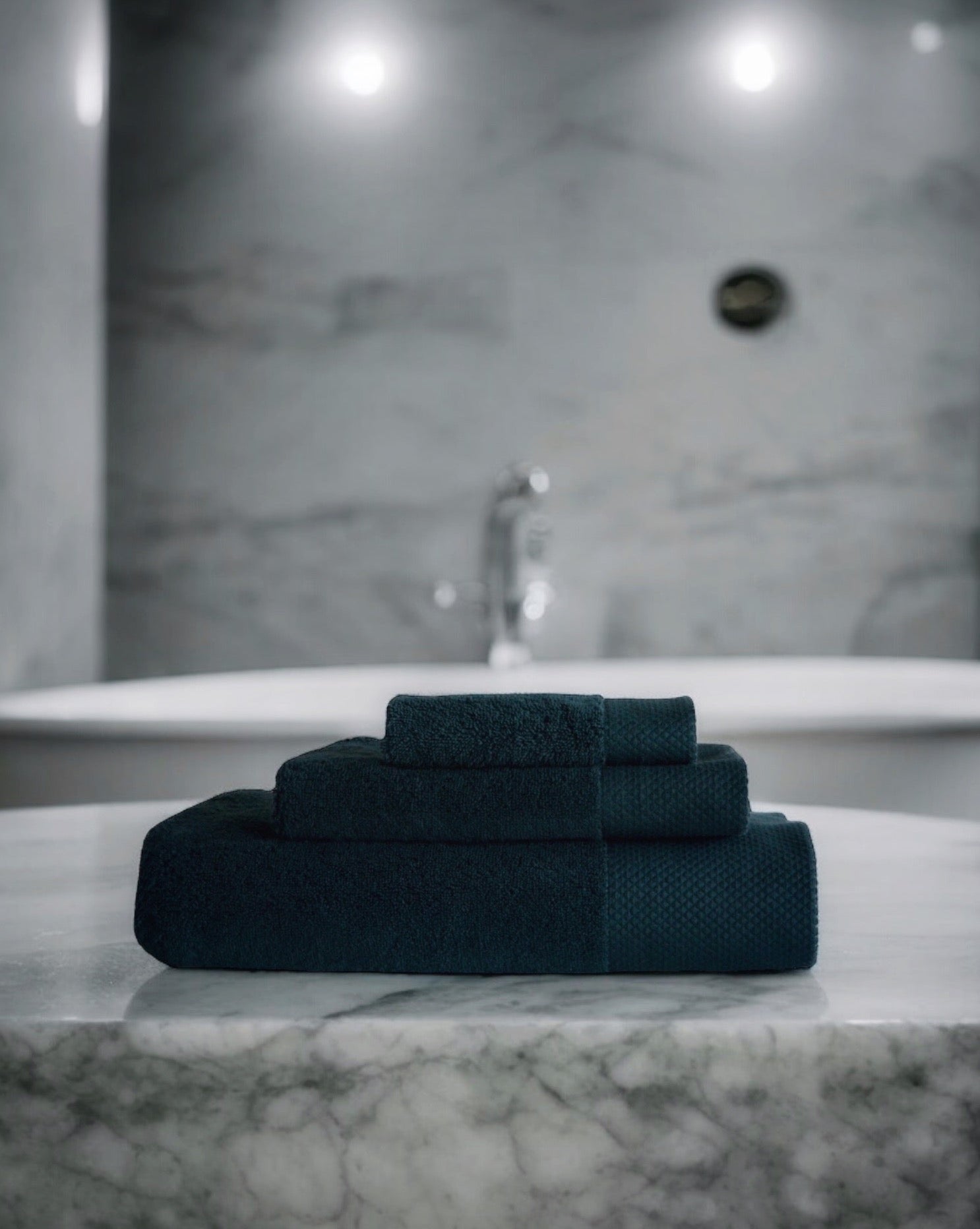  Cotton towels in Oregon Forest (dark green) color