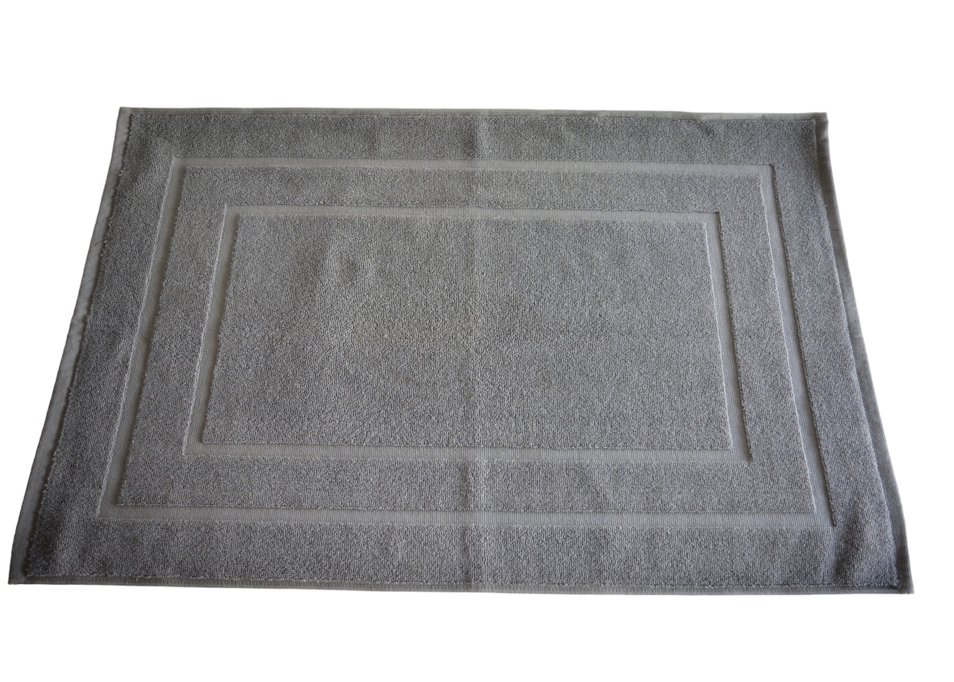100% Ring Spun Cotton Bath Rug in Grey color