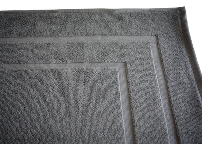 100% Ring Spun Cotton Bath Rug in Grey color