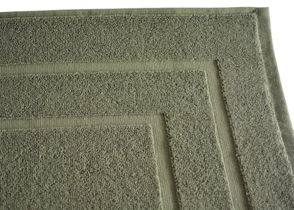 100% Ring Spun Cotton Bath Rug in Moss Green color