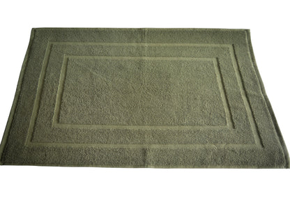 100% Ring Spun Cotton Bath Rug in Moss Green color