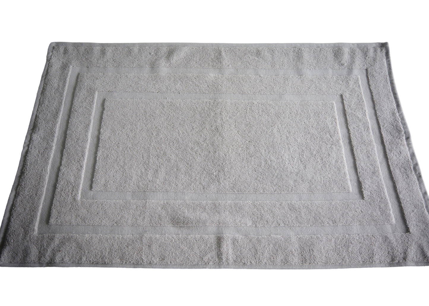 100% Ring Spun Cotton Bath Rug in Pearl Grey color