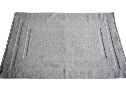 100% Ring Spun Cotton Bath Rug in Pearl Grey color