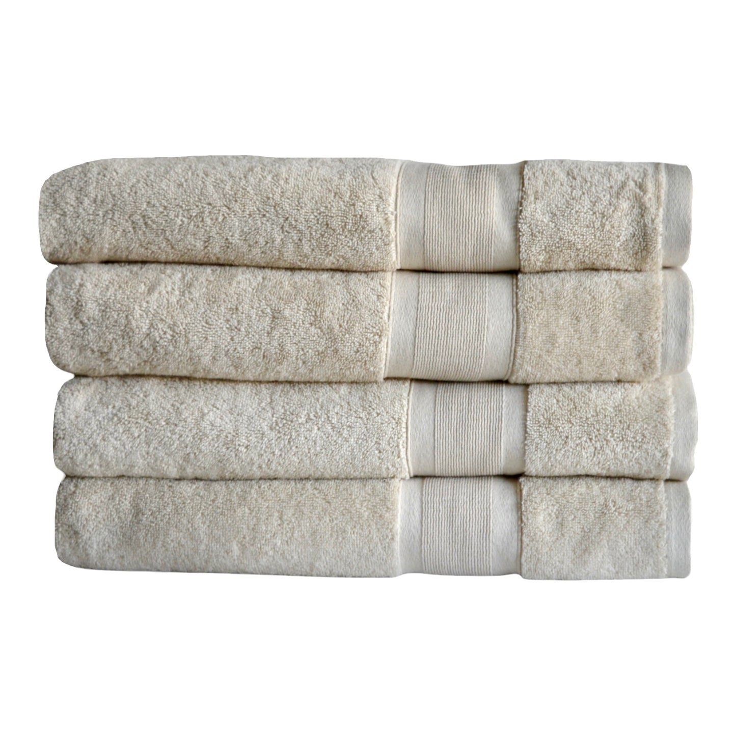 Combed Turkish Cotton Towel Set in Ivory color
