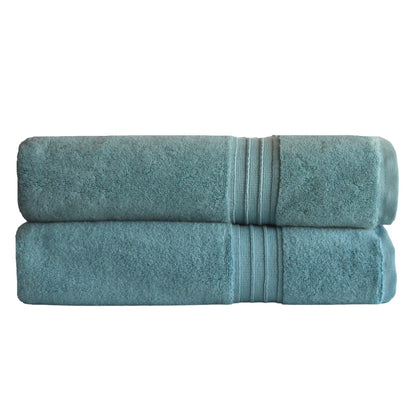 Luxury Lagoon Blue Cotton Bath Sheet