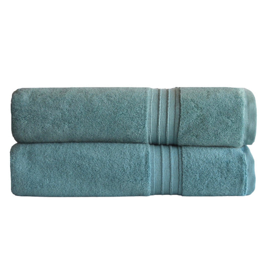 Luxury Lagoon Blue Cotton Bath Sheet