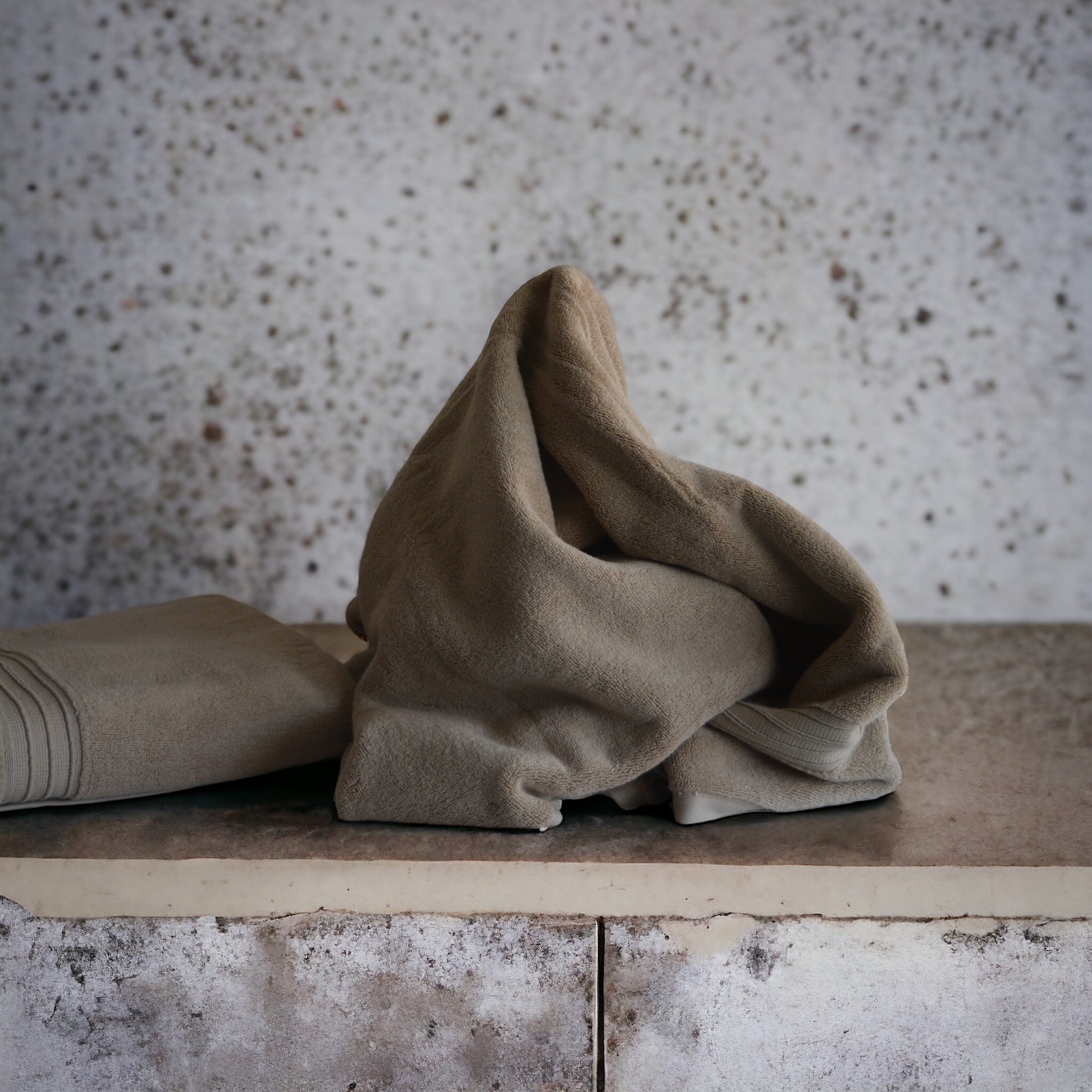 Luxury Caramel Brown Cotton Bath Sheet