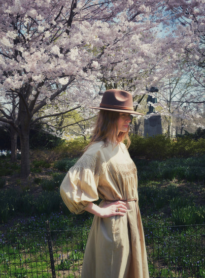 Oversize Dress Linen&Cotton in Matte Beige