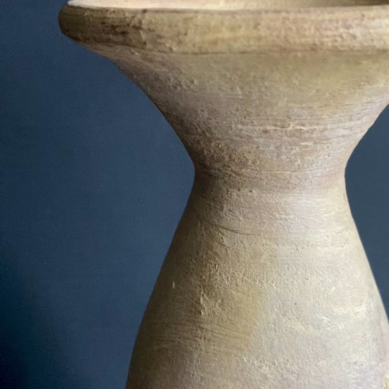 Antique Beige Limited Edition Handcrafted Ceramic Vase